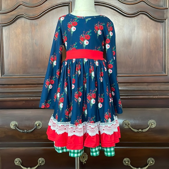only little once Other - Girls ONLY LITTLE ONCE Blue Floral Dress Size 6